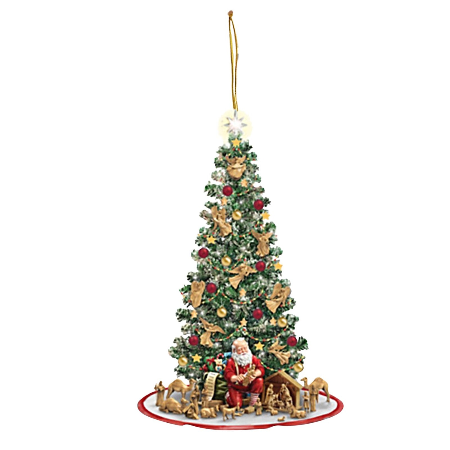 kerstboomversiering, kerstman 2d acryl hangende ambachten autohanger kerstcadeau woondecoratie 2025 - $6.49 –P12