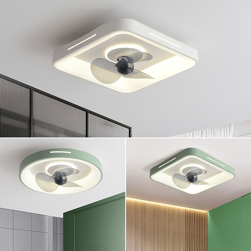 Deckenventilator mit Licht, dimmbar, 48 cm, Macaron, mehrfarbig, 360-Grad-Kopfschütteln, 6 Windgeschwindigkeiten, moderner Deckenventilator für Schlafzimmer, Wohnzimmer, ca & Fernbedienung 110-240V 2025 - $331.09 –P12