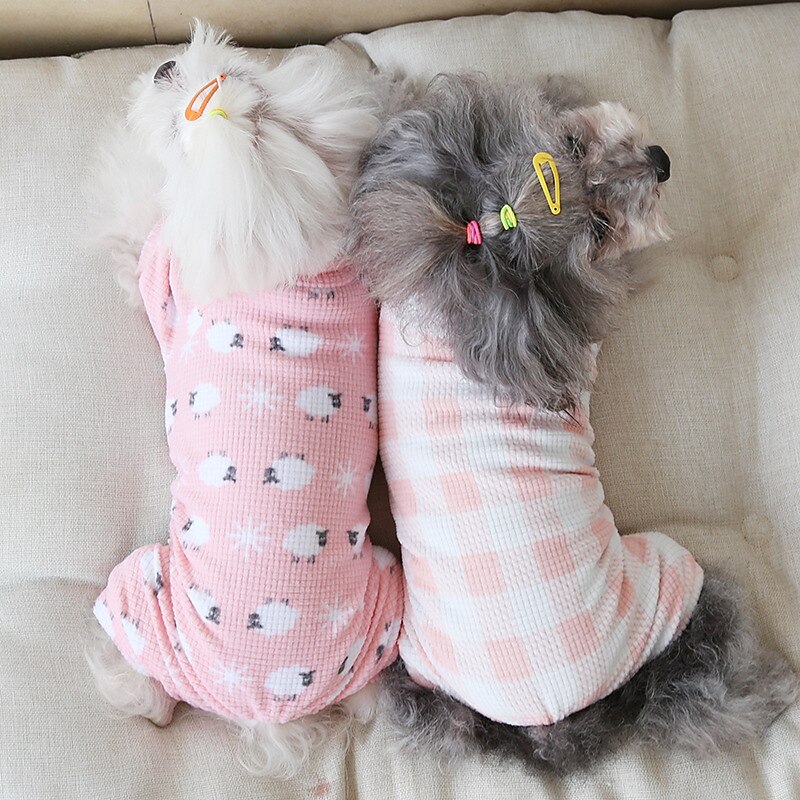 Hund Katt Pyjamas Mode söt stil Vinter Mjuk Tvättbar Bekväm Inomhus Ledigt / vardag Hundkläder for Bichon Frisé Pudel Pommeran valpen eller det lilla husdjuret Fjäril 2025 - $26.99 –P3