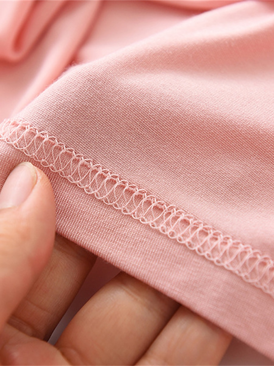 pyjamassett for kvinner ren farge tilfeldig komfort hjemmeseng modal pustende rundhals langermet skjortebukse høst vinter hjemmeantrekk 2025 - $31.99 –P10