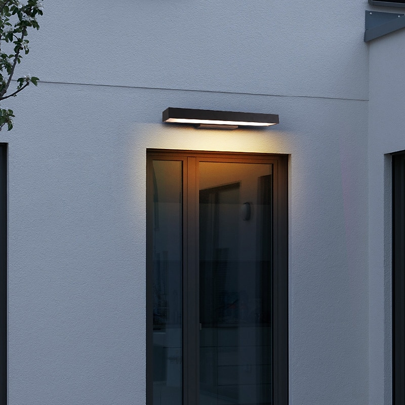 led vägglampa belysningsarmatur antik vägglampa ip65 liner design utvändig vattentät rostsäker aluminium vägglampa lykta innergård trädgård balkong villa dekorativa lampor 110-240v 2026 - $230.59 –P2