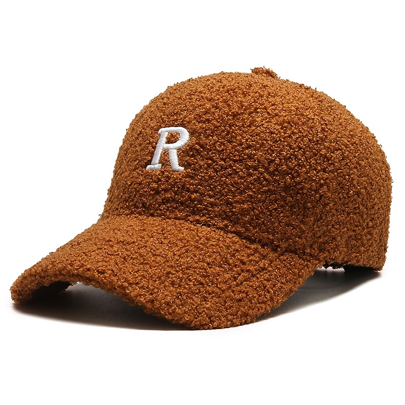 Miesten Pesäpallolippis Talven lämmin lippalakki Hip Hop Cap Musta Punastuvan vaaleanpunainen Puuvilla Matkailu Lampaan villaa Teddy Fleece ulko- Loma Tavallinen Lämmin 2025 - $8.99 –P6