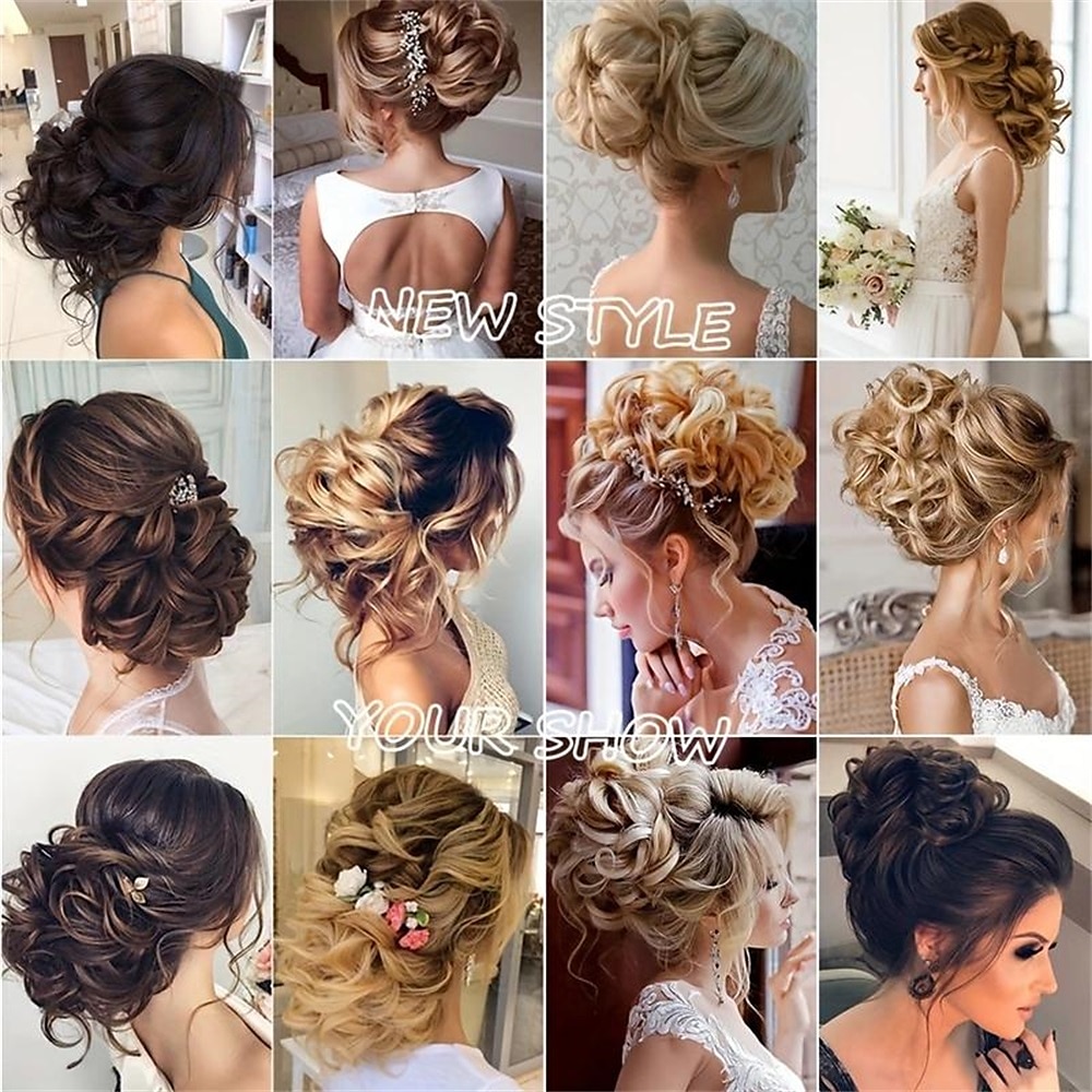Chignon Chignon A cordoncino Capelli sintetici Pezzo di capelli Estensione capelli Liscio Feste Giornaliero Serata e festa A1 A2 A3 del 2025 a $11.99 –P3