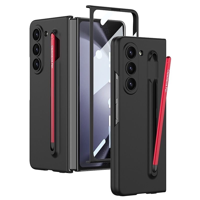 Phone Case For Samsung Galaxy Z Fold 5 Flip Cover Pencil Holder Full Body Protective with S Pen PC 2025 - $37.99 –P12