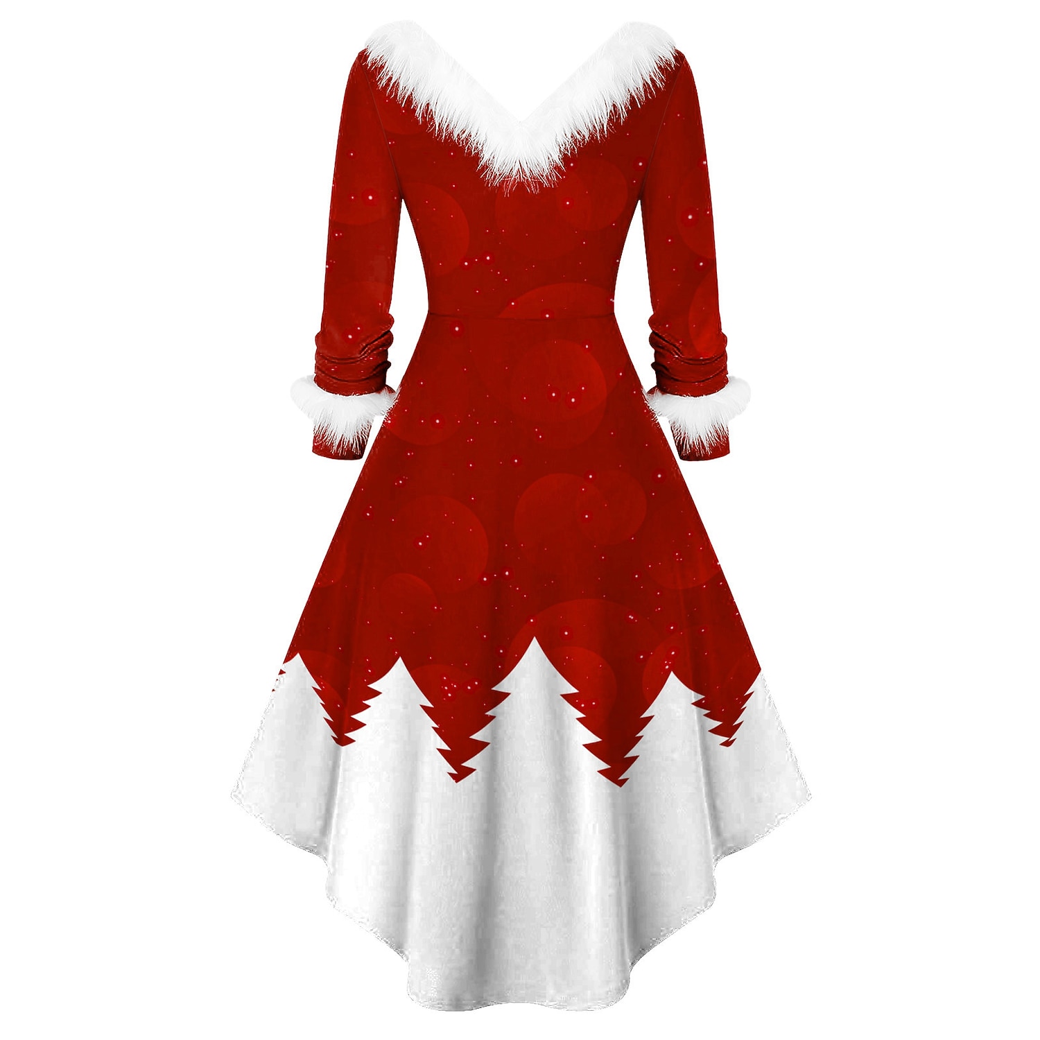 Mos Craciun Rochie de Crăciun Pentru femei Crăciun An Nou Ajunul Craciunului 1950 Crăciun Adulți Petrecere Crăciun Revelion Rochie 2025 - $30.99 –P3