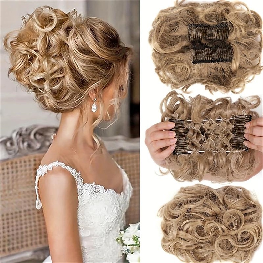 Chignon Chignon A cordoncino Capelli sintetici Pezzo di capelli Estensione capelli Liscio Feste Giornaliero Serata e festa A1 A2 A3 del 2025 a $11.99 –P1