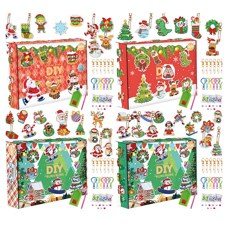 New Christmas series blind box diamond painting DIY point diamond