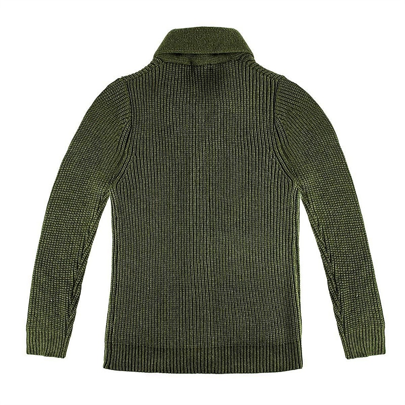 Homens camisolas de natal Sueter Cardigan suéter cortado Estriado Robusto Tricotar Cropped Tricotado Tecido Xale Aquecimento Contemporâneo Moderno Natal Casual Roupa Outono Inverno Caqui Verde Tropa de 2026 por $52.99 –P3