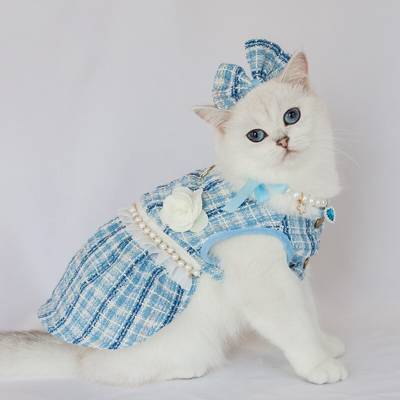 Dog Cat Dress Fashion Cute Winter Soft Washable Comfortable Outdoor Party Dog Clothing for Bichon Frise Poodle Pomeranian Baby Pet Papillon 2025 - $23.99 –P4