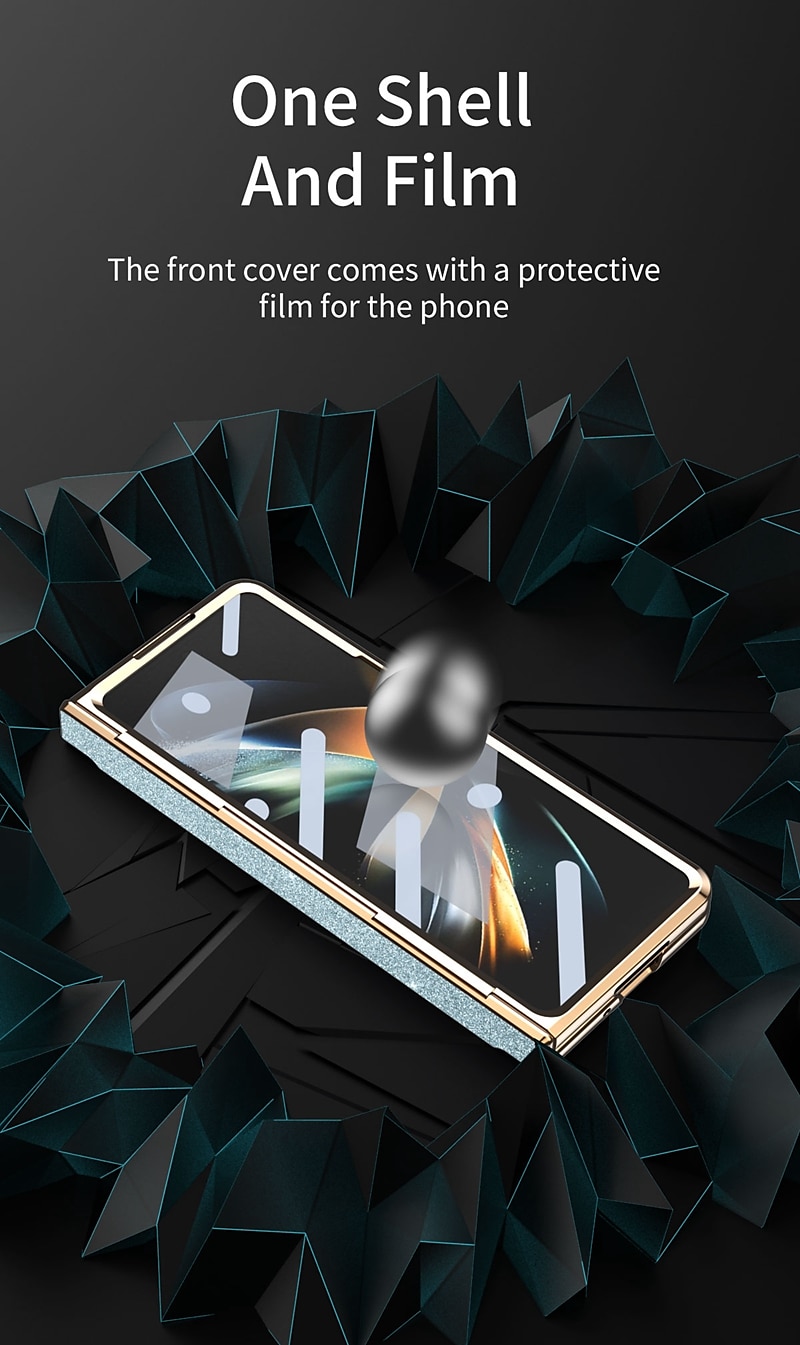 Чехол для телефона для Samsung Galaxy Z Fold 6 Z Fold 5 Z Fold 4 Z Fold 3 с поддержкой MagSafe с подставкой с защитой экрана поддержка беспроводной зарядки PC PU кожа 2025 - $32.99 –P4