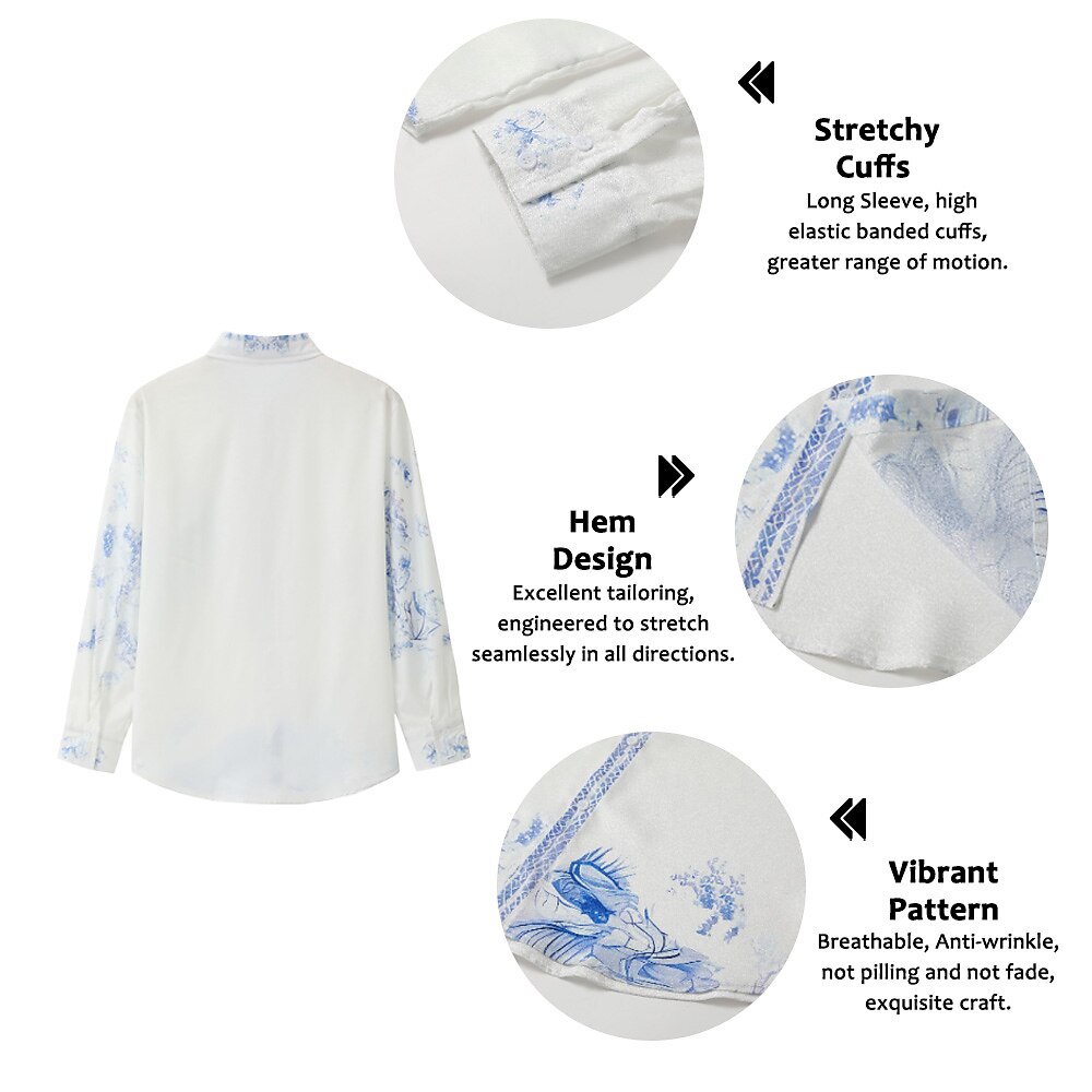 Per uomo Floreale Stampe Grafiche Camicia Manica Corta Sport Moda Streetwear Quotidiano All'aperto Weekend Estate Primavera Collo ripiegato Stampato Blu Giallo Rosso Verde Azzurro del 2026 a $11.49 –P2