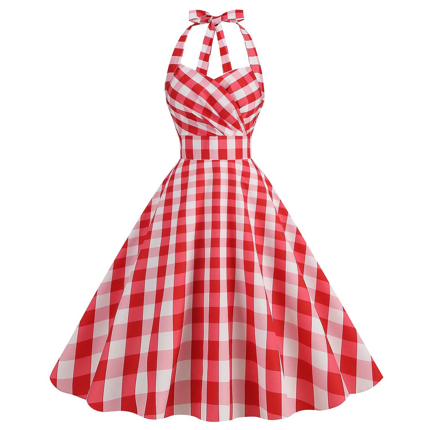 Robe rouge des années 50 pour femmes, costumes vintage des années 1950, tenues d'halloween, noël, cosplay, robe de bal de 2025 ? $27.99 –P9
