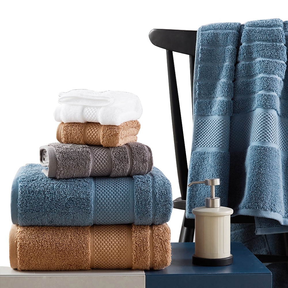 Asciugamani Confezione da 1 asciugamano da bagno medio, cotone filato ad anelli, asciugamani leggeri e altamente assorbenti ad asciugatura rapida, asciugamani premium per hotel, spa e bagno del 2025 a $3.99 –P13