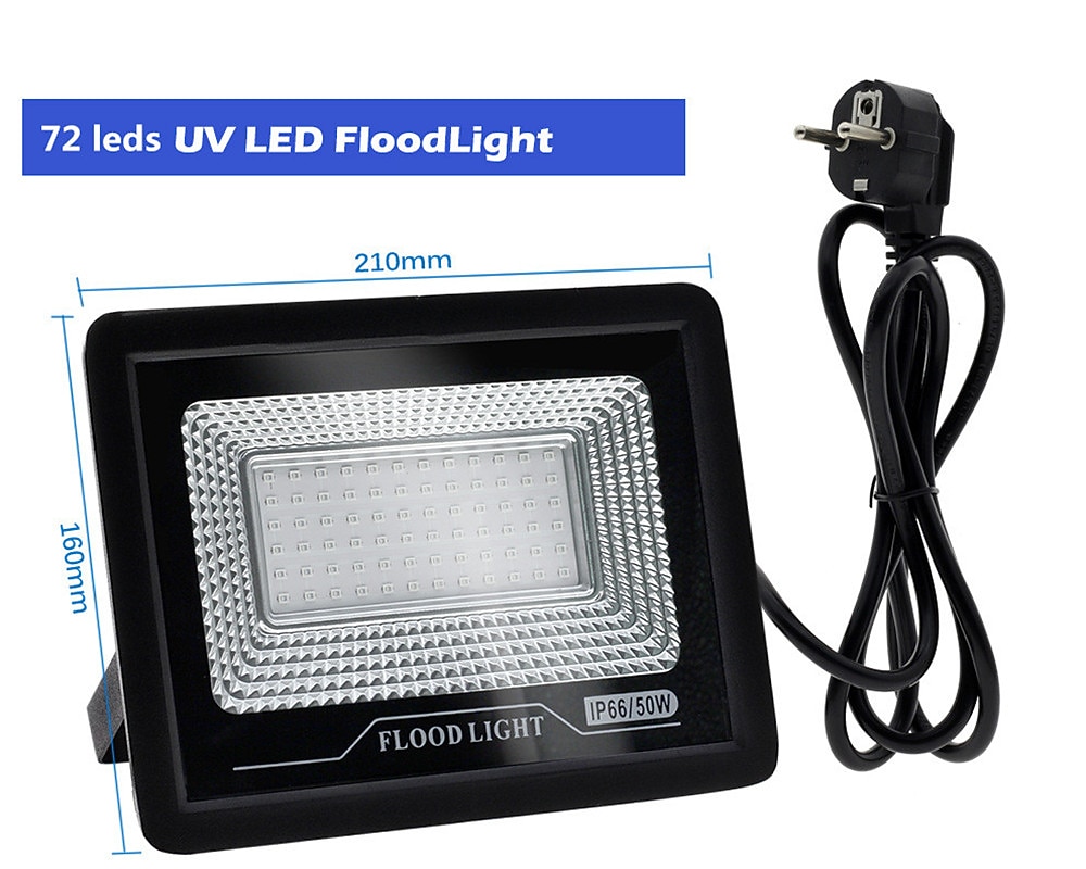 2026年 395nm LED UVフラッドライト220V防水ステージブラックライト - 72/144/180 LEDsディスコ＆パーティーライティング用ハロウィン  コレクション – $35.99 –P3