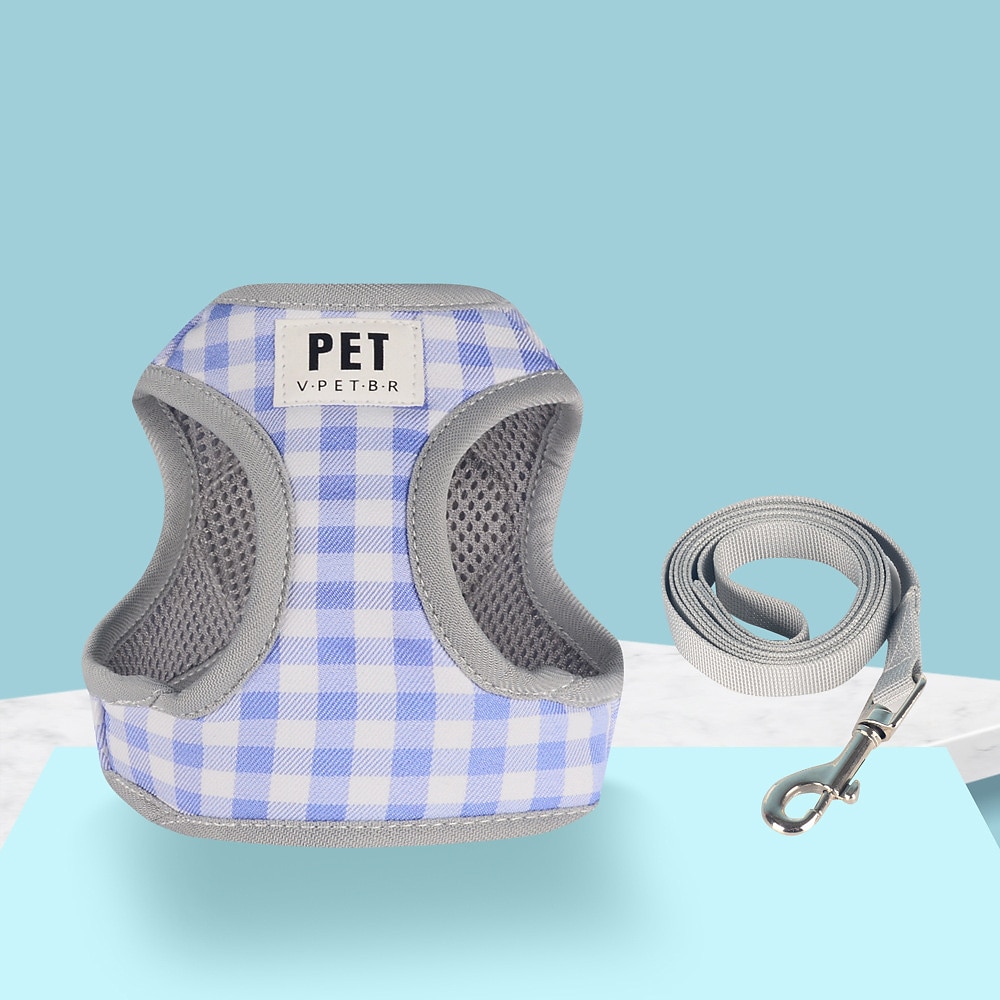 Perros Gatos Bozales Correa de entrenamiento Ajustable Portátil Duradero Exterior Paseo Plaid 2026 - $19.99 –P7