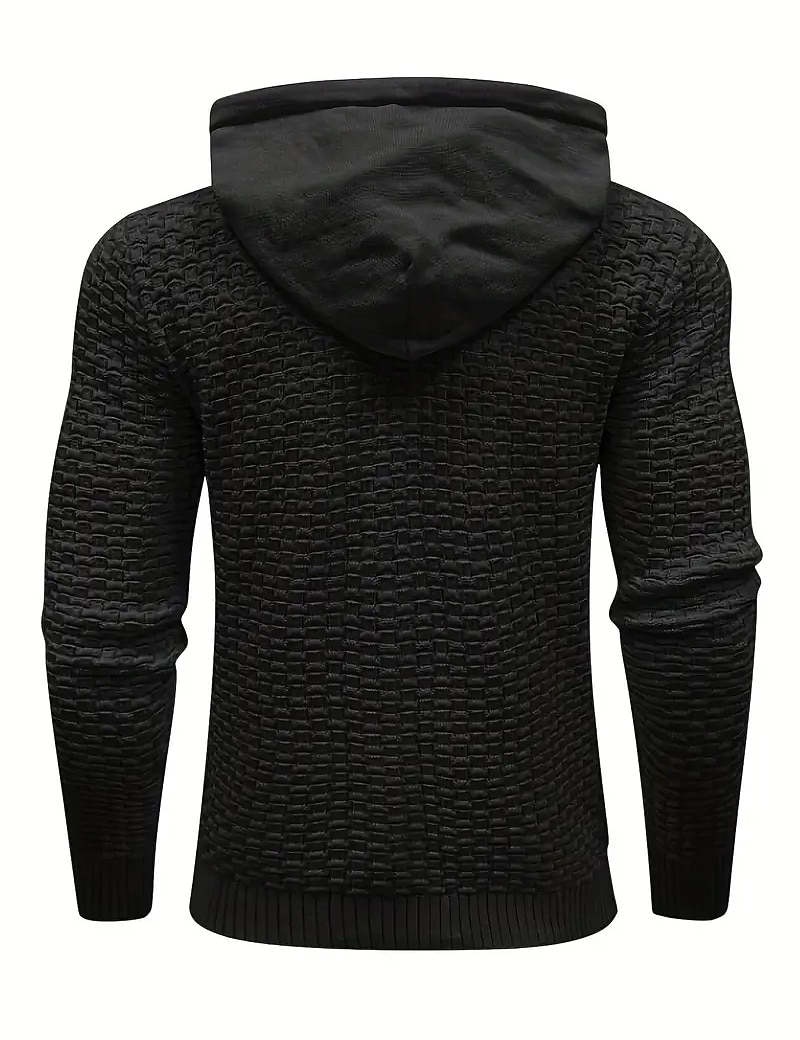 Per uomo Pullover Maglione A coste Maglia Standard A cordoncino Classico Liscio Con cappuccio Contemporaneo moderno Ufficio Da tutti i giorni Abbigliamento Inverno Nero Beige M L XL del 2026 a $19.99 –P7