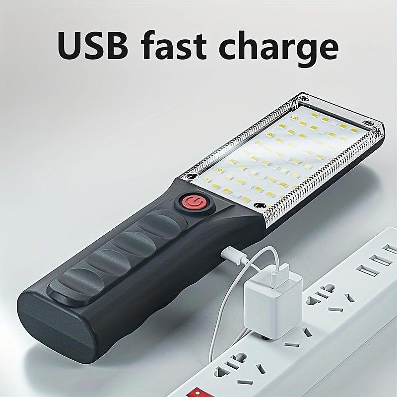Luz de trabalho LED, lanterna LED super brilhante, luz de trabalho recarregável com gancho para iluminação de trabalho de reparo noturno de emergência ao ar livre de 2025 por $18.99 –P1