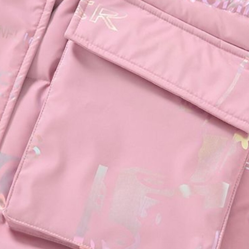 Barn Flickor Ner Pufferjacka för barn Aktiv Dragkedja Skola Täcka Ytterkläder 4-13 år Vinter Leopardlila leopardmönstrat*grönt Leopardmönstrat*rosa 2025 - $49.99 –P26