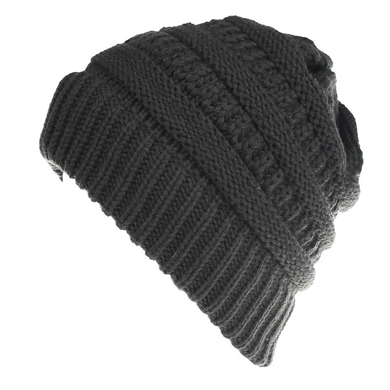 feminino quente e elegante com este gorro de inverno com rabo de cavalo e coque alto térmico sem aba de 2025 por $24.99 –P1