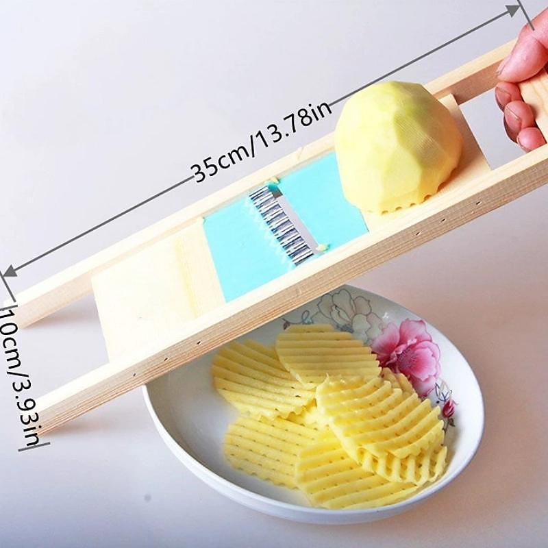 Cortadora de patatas, corte de patatas, rejilla de artefacto, rejilla para limpiar, cuchillo, cortador de verduras, cuchillo ondulado, corte de flor, cuchillo, accesorios 2025 - $8.99 -P7