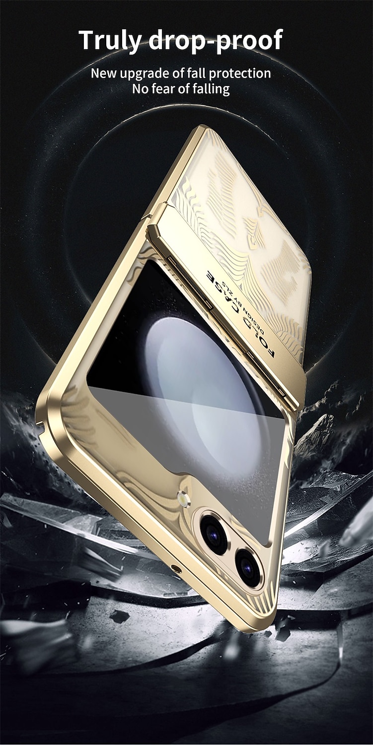 2025年 Samsung Galaxy Z Flip 6 Z Flip 5 Z Flip 4 Z Flip 3 用の電話ケース バックカバー ウルトラスリム ショックプルーフ ソリッドカラー PC  コレクション – $25.99 –P4