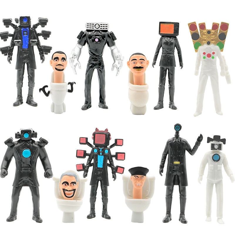 blind box popolare skibidi toilet man monitor hand game camera bambola building block decorazione giocattolo toilette del 2025 a $27.99 –P9