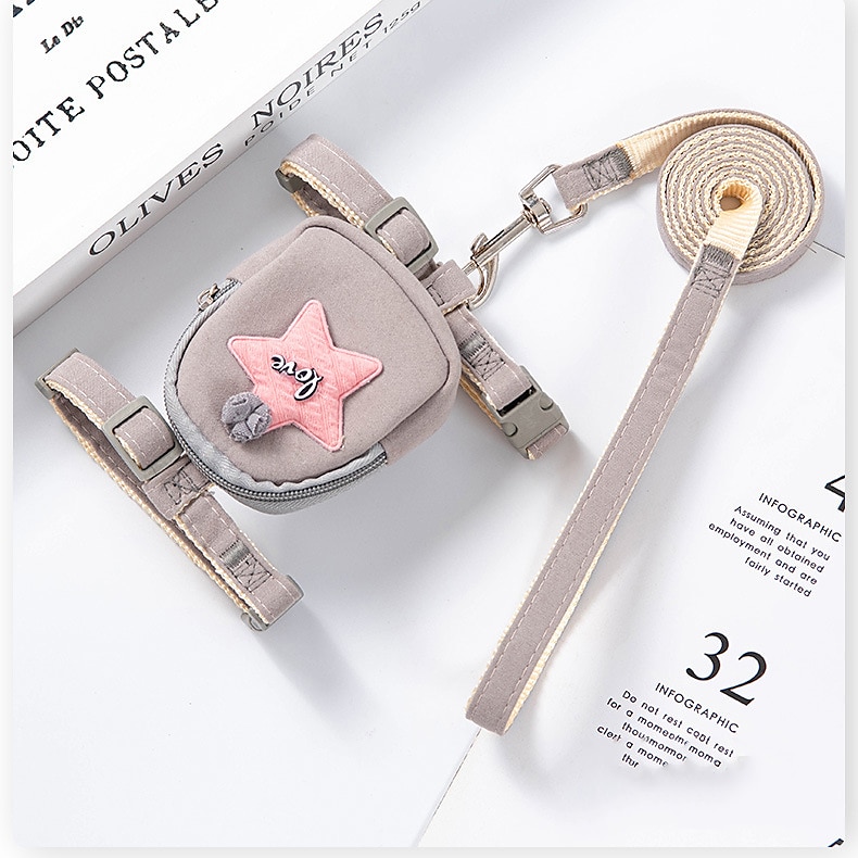 Chien Chat Harnais Laisses Ajustable Portable Durable Extérieur Marche de 2025 ? $15.49 –P8