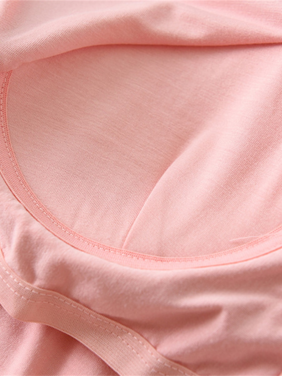 pyjamassett for kvinner ren farge tilfeldig komfort hjemmeseng modal pustende rundhals langermet skjortebukse høst vinter hjemmeantrekk 2025 - $31.99 –P11