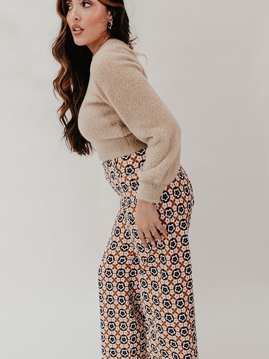 Cotton High Waist Cropped Pants 2026 - E£6352.83 –P3