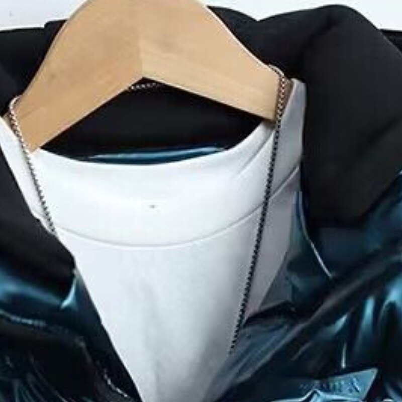 Barn Pojkar Hoodiejacka Ytterkläder Pufferjacka för barn Ensfärgat Långärmad Dragkedja Täcka Utomhus Häftig Dagligen Svart Blå Grå Vår Höst 7-13 år 2025 - $43.99 –P14