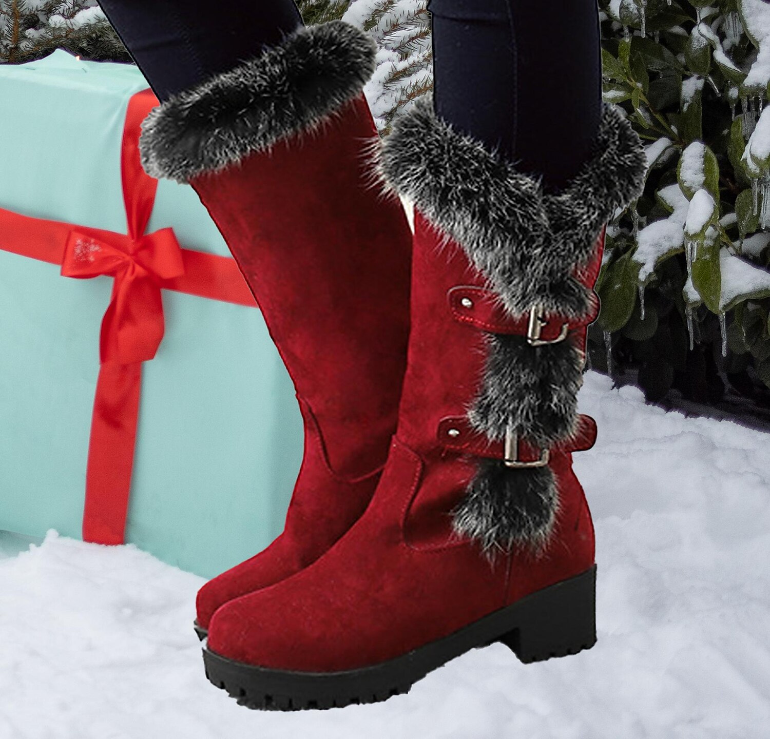 Mujer Botas Botas de nieve Tallas Grandes Zapatos de incremento de