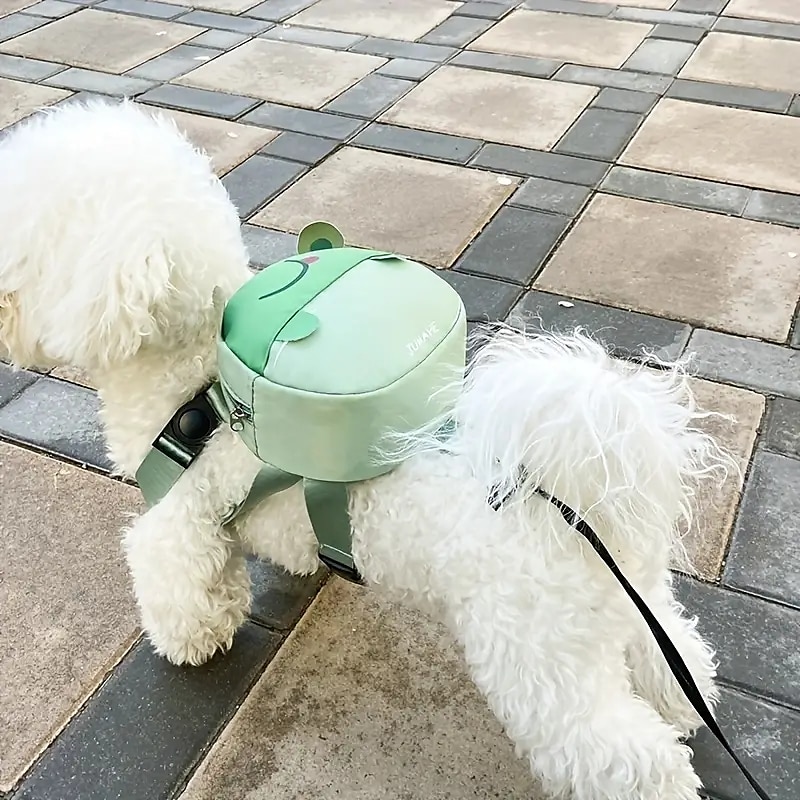 2025年 かわいい漫画の犬のバックパック - 鶏の小さな蜂カエルのパターンペットの外出に最適です。 コレクション – $19.99 –P3