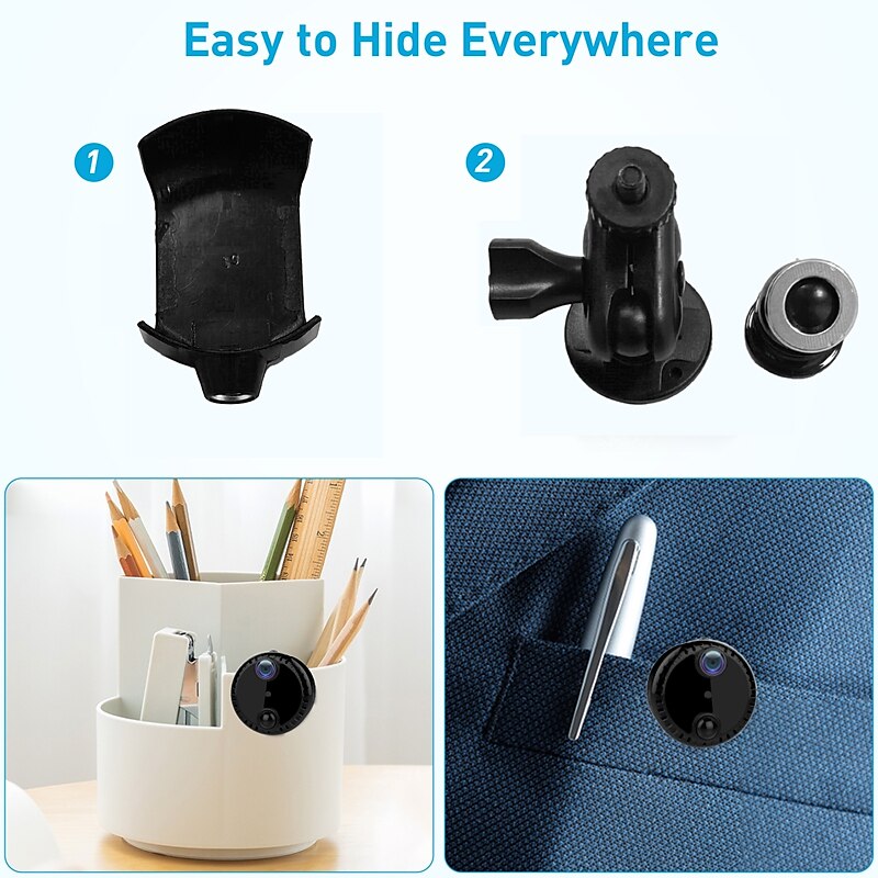R10 IP Camera 4K Mini Wireless Motion Detection Remote Access IR-cut Indoor Support 256 GB 2025 - $73.99 –P7