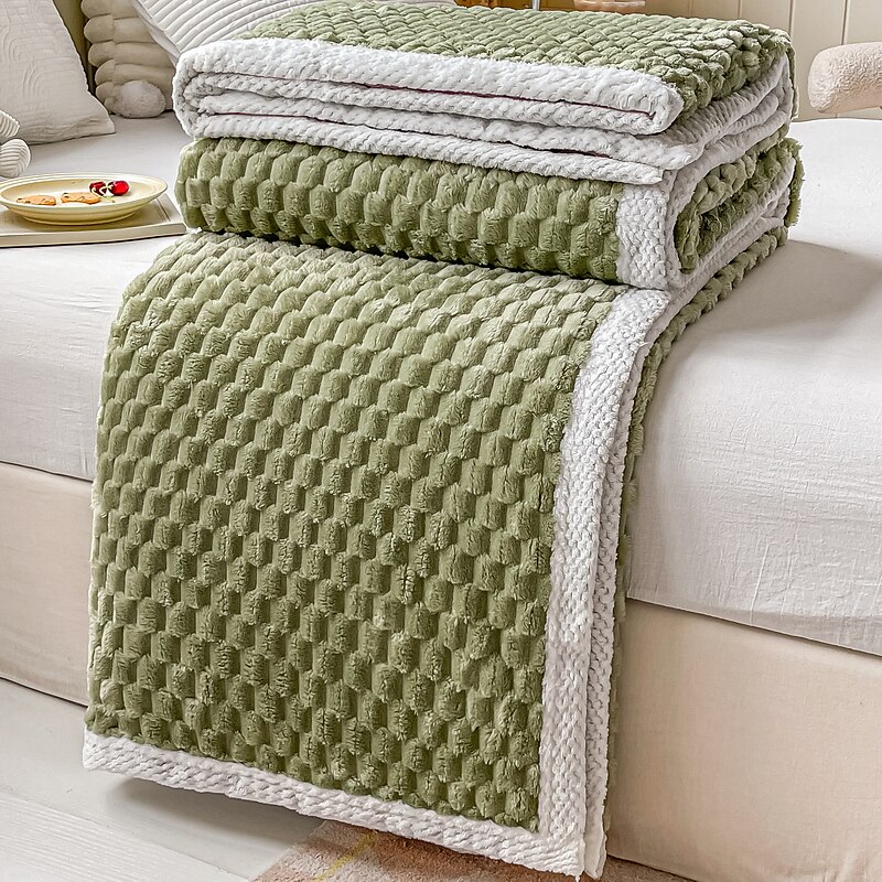 myk komfort kaste sofa teppe stereoskopisk lite rutenett teppe til sofa stol sofa stue bursdagsgave og hjemmeinnredning bærbart bil reisetrekk teppe 2025 - $21.99 –P10