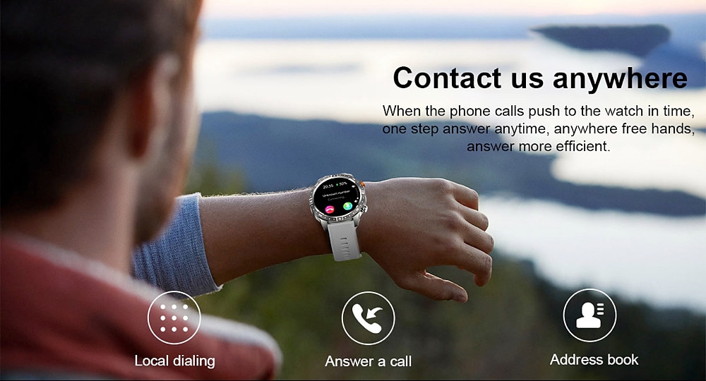 696 AK57 Smart Watch 1.43 inch Smartwatch Fitness Running Watch Bluetooth Pedometer Call Reminder Sleep Tracker Compatible with Android iOS Men Hands-Free Calls Message Reminder Custom Watch Face IP 2025 - $57.99 –P8