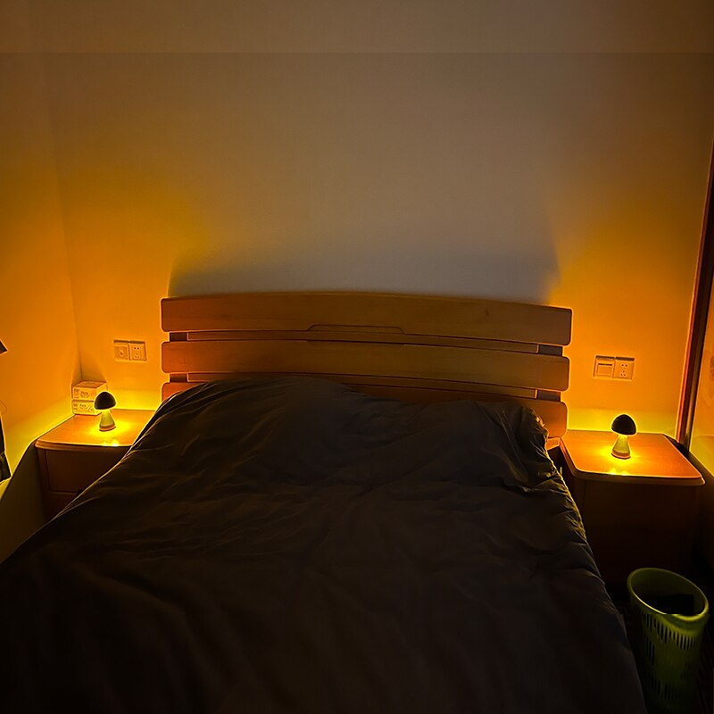 LED Desktop Creative Mushroom Table Lamp Three Color Rechargeable Table Lamp Bedroom bedside Night Lamp Dimmable LED Lighting Creative Home Decoration Table Lamp Unique Family Warm Gift Retro Atmosphere Lamp 2025 - $40.99 –P7