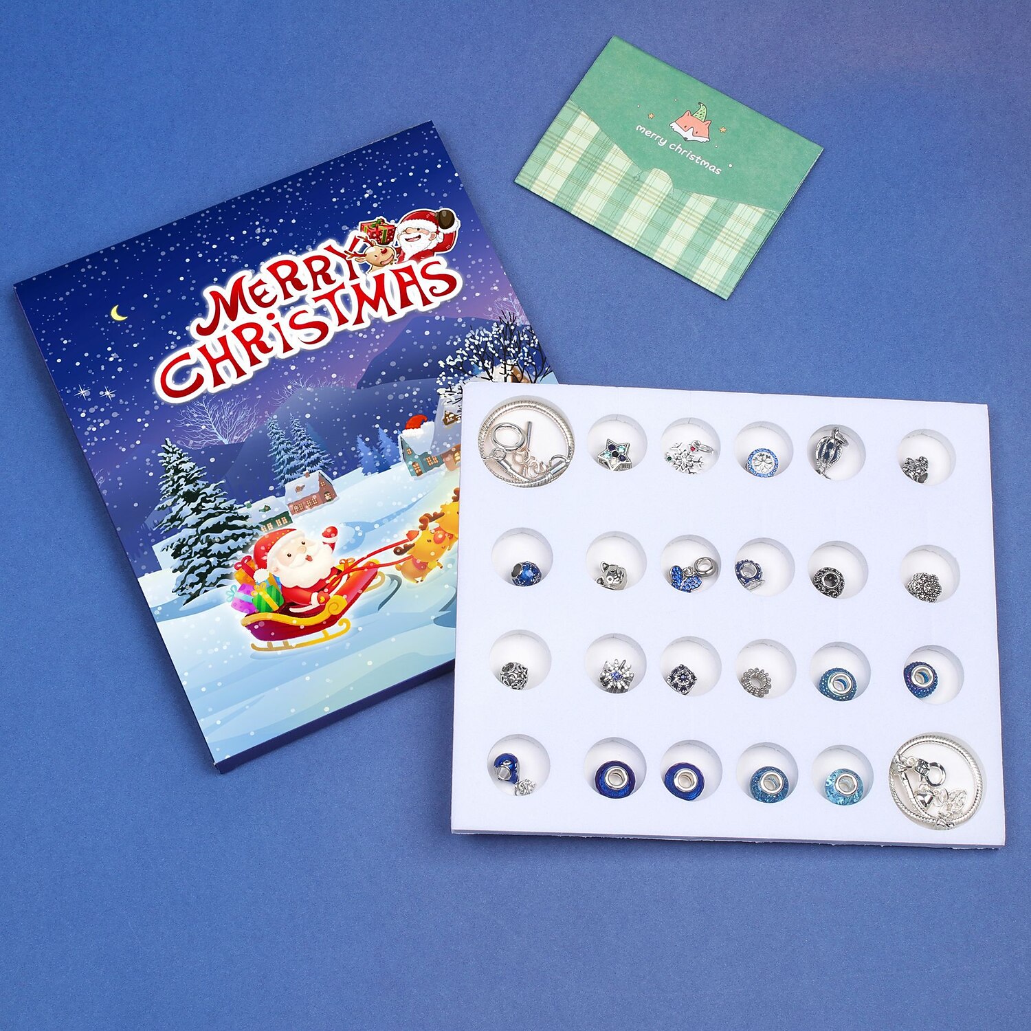 Calendarele de Advent Cadouri de Crăciun Cadouri de Crăciun pentru Fete Brățară de Farmec Calendar Countdown pentru Copii 24 de Spații Calendar Countdown de Crăciun cu Suprize Set Bijuterii Brățară 2025 - $26.99 –P8