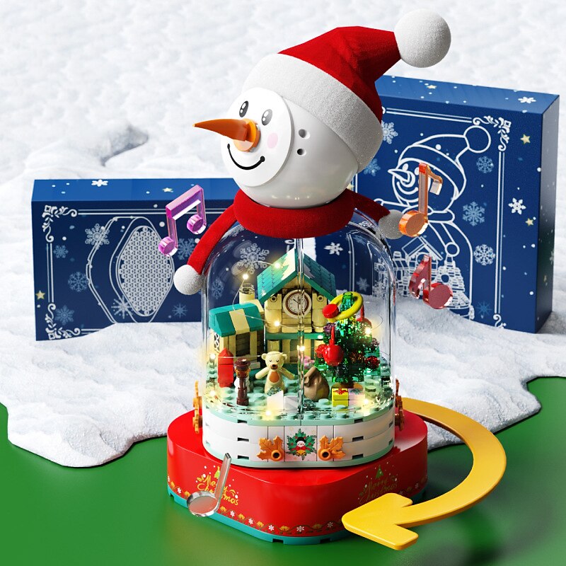 Festival Series Crystal Festival Tree Building Blocks Toy Crystal Festival Tree Music Box Creative Puzzle Assembly Toys Festival Gift Halloween/Thanksgiving Day/Festival gift 2025 - $55.99 –P15