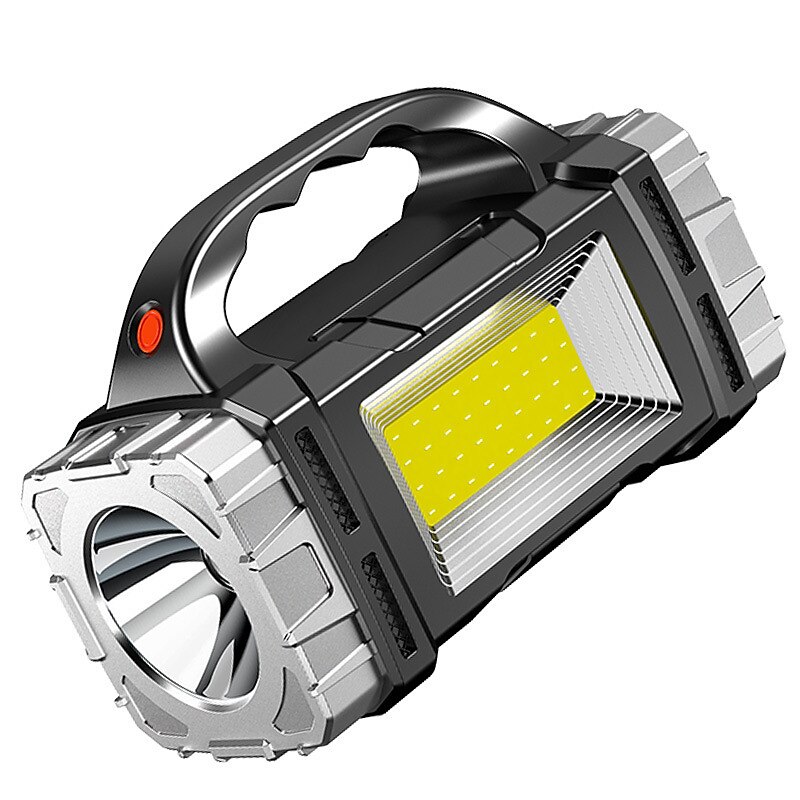 Luz portátil solar multifuncional, linterna led recargable por USB con luz lateral, resistente al agua, reflector, 1 ud. &Foco, linterna de mano para acampar al aire libre en casa, pescar, hacer 2025 - $20.99 –P3