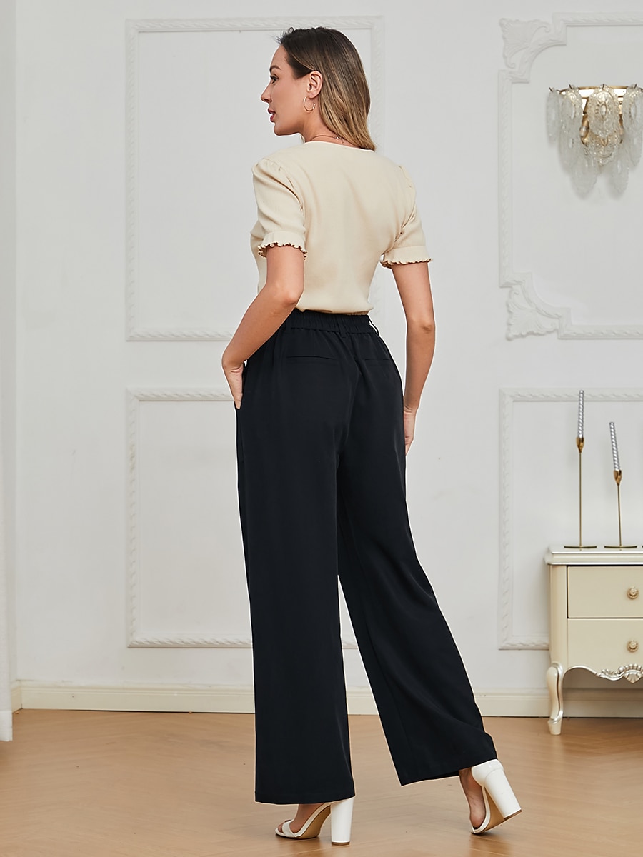 Corduroy High Waist Wide Leg Pants 2025 - $61.99 –P4