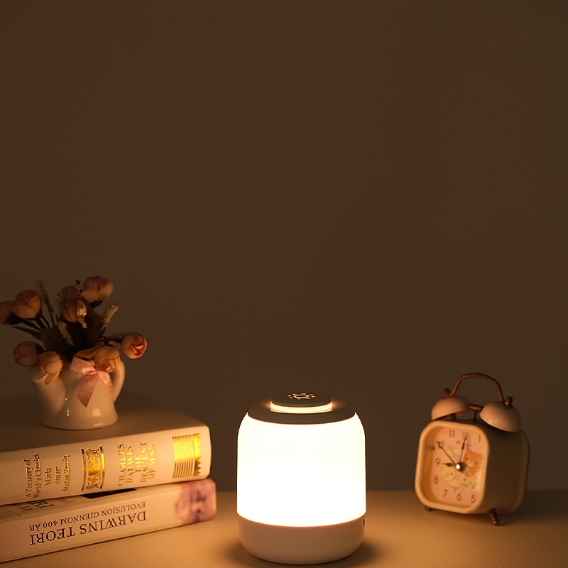 tocco ricaricabile ha condotto la luce notturna alimentazione notturna lampada da comodino atmosfera lampada pat lampada da tavolo dormitorio del 2025 a $28.99 –P4