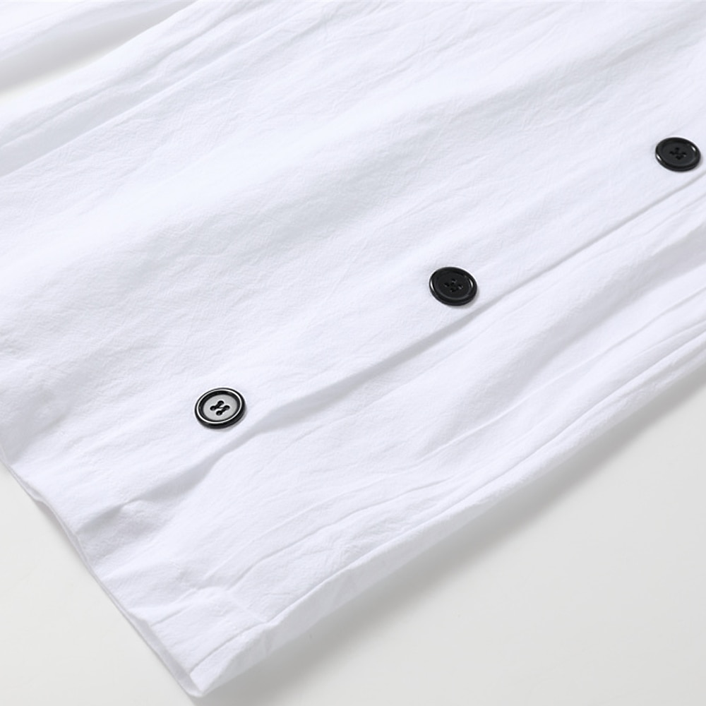 Per uomo Pantaloni di lino Pantaloni Pantaloni estivi Pantaloni da spiaggia A cordoncino Pulsante laterale Gamba dritta Liscio Comfort Traspirante Alla caviglia Informale Giornaliero Per eventi Di del 2025 a $27.99 –P5