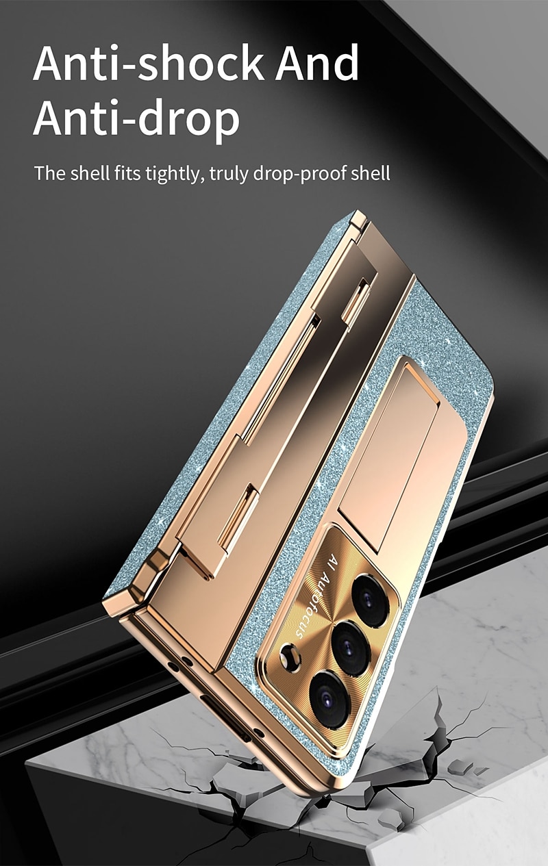 Чехол для телефона для Samsung Galaxy Z Fold 6 Z Fold 5 Z Fold 4 Z Fold 3 с поддержкой MagSafe с подставкой с защитой экрана поддержка беспроводной зарядки PC PU кожа 2025 - $32.99 –P7