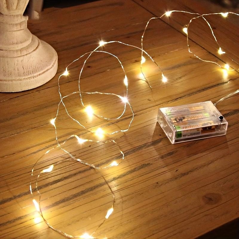 1 pack 50 LED Fairy Lights - 5 Meter, 3AA Battery Powered, Perfect for Christmas, Weddings, Parties, Family Vacations, Gatherings, and More - Always On 2025 - $11.49 –P3