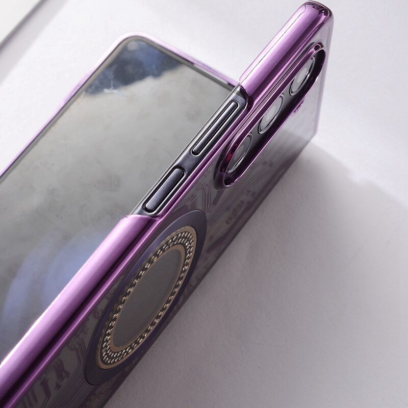 Phone Case For Samsung Galaxy Z Fold 6 Z Fold 5 Z Fold 4 Z Fold 3 Back Cover With Magsafe Support Wireless Charging Shockproof TPU Plating 2025 - $20.99 –P9