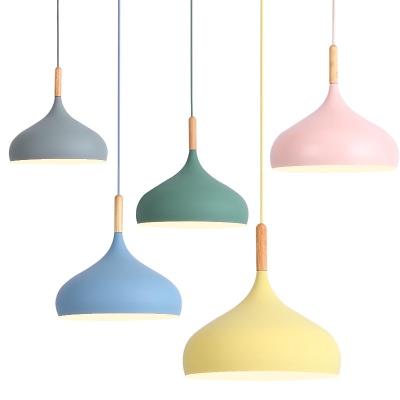 Nordic Macaron Ceiling Light Dining Room Pendant Light Vintage Style Matte Iron Art Home Chandelier Easy to Install Corridor Lighting Lamp Fixture for Bar,Kitchen,Restaurants 110-240V 2025 - GBP £69 –P7