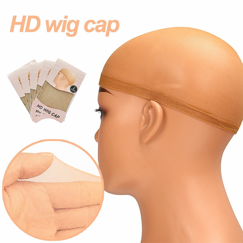 2PCS/BAG HD Hair Net Wig Liner Cheap Wig Caps For Making Wigs Spandex Net Elastic High Quality Wig Cap 2025 - $8.49 –P1