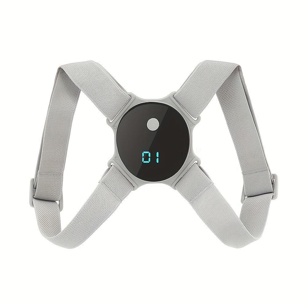 Correcteur de posture intelligent USB, entraîneur de posture du dos, clavicule, colonne vertébrale, correction des épaules, conseils intelligents, longueur réglable, support dorsal de 2025 ? $19.99 –P1