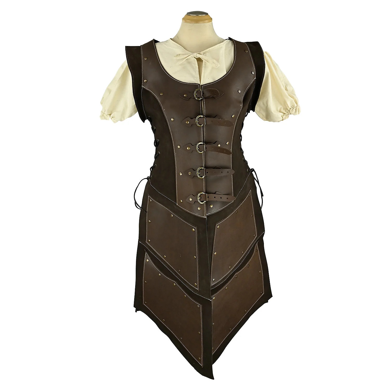 Retro Středověké Renesanční Šaty Zbraně a výzbroj Hrudník Válečník Viking Shieldmaiden Maškarní kostým Dámské Viking Fantazie předvečer Všech svatých Karneval LARP Dospělé Šaty 2026 - $67.99 –P7