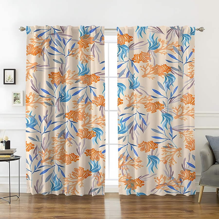 2 панели, плотные шторы для гостиной, спальни, кухни, обработка окон, теплоизолированные затемняющие комнаты 2026 - $28.99 –P16